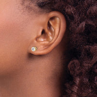 Load image into Gallery viewer, 14ky .75ct. VS2/SI1 G-I Diamond Stud Thread on/off Post Earrings
