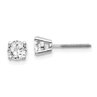 Load image into Gallery viewer, 14kw .75ct VS2/SI1 G-I Diamond Stud Thread on/off Post Earrings
