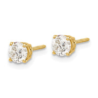 Load image into Gallery viewer, 14ky .85ct. SI3 G-I Diamond Stud Thread on/off Post Earrings

