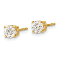 Load image into Gallery viewer, 14ky .95ct. SI3 G-I Diamond Stud Thread on/off Post Earrings
