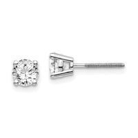 Load image into Gallery viewer, 14kw .95ct SI3 G-I Diamond Stud Thread on/off Post Earrings

