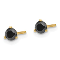 Load image into Gallery viewer, 14k 3/8ct. Black Diamond Stud Earrings
