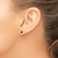 Load image into Gallery viewer, 14k 1/2ct. Black Diamond Stud Earrings
