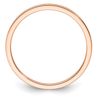 Load image into Gallery viewer, 14K Rose Gold 1.2mm Flat Polished Stackable Band Size 9
