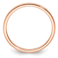 Load image into Gallery viewer, 14K Rose Gold 1.2mm Half Round Polished Stackable Band Size 6.5
