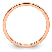 Load image into Gallery viewer, 14K Rose Gold 1.2mm Beaded Stackable Band Size 4.5
