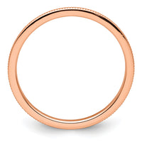 Load image into Gallery viewer, 14K Rose Gold 1.2mm Milgrain Stackable Band Size 10
