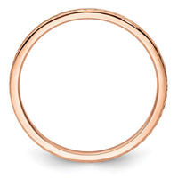 Load image into Gallery viewer, 14K Rose Gold 1.2mm Twisted Wire Pattern Stackable Band Size 7

