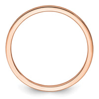 Load image into Gallery viewer, 14K Rose Gold 1.2mm Flat Satin Stackable Band Size 7
