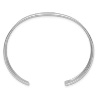 Load image into Gallery viewer, Herco Sterling Silver Rh-plated 19mm Hammered Cuff Bangle
