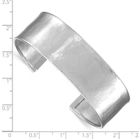 Load image into Gallery viewer, Herco Sterling Silver Rh-plated 19mm Hammered Cuff Bangle
