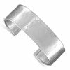 Herco Sterling Silver Rh-plated 19mm Hammered Cuff Bangle
