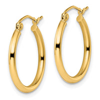 Load image into Gallery viewer, 10K Polished Hinged Hoop Earrings
