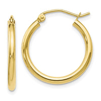 Load image into Gallery viewer, 10K Polished Hinged Hoop Earrings
