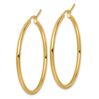 Load image into Gallery viewer, 10K Polished Hinged Hoop Earrings

