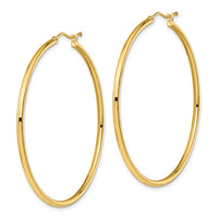 Load image into Gallery viewer, 10K Polished Hinged Hoop Earrings
