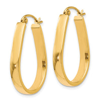 Load image into Gallery viewer, 10K Polished Hinged Hoop Earrings
