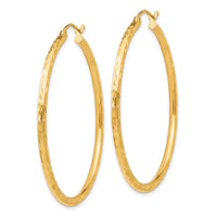 Load image into Gallery viewer, 10K Textured Hinged Hoop Earrings

