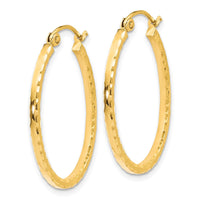 Load image into Gallery viewer, 10K D/C Hinged Hoop Earrings

