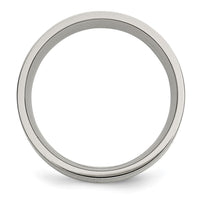 Load image into Gallery viewer, Chisel Titanium Brushed with 14k Gold Inlay 8mm Flat Band
