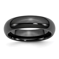 Load image into Gallery viewer, Chisel Titanium Black Ti Polished 6mm Band
