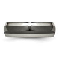 Load image into Gallery viewer, Chisel Titanium Grey and Black Ti Polished 7mm Band
