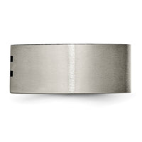 Load image into Gallery viewer, Chisel Titanium Brushed Black Enamel Stripes 10mm Band
