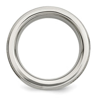 Load image into Gallery viewer, Chisel Titanium Brushed Black IP-plated Cable 1/20 Carat Diamond 10mm Band
