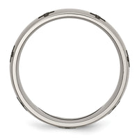 Load image into Gallery viewer, Chisel Titanium Brushed Cross Laser Design 8mm Band
