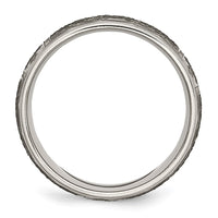 Load image into Gallery viewer, Chisel Titanium Brushed Celtic Cross Laser Design 8mm Band
