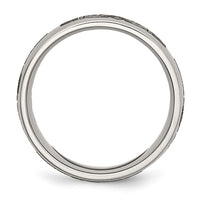 Load image into Gallery viewer, Chisel Titanium Brushed Claddagh Laser Design 8mm Band
