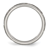 Load image into Gallery viewer, Chisel Titanium Brushed Flame Laser Design 8mm Band
