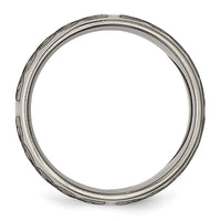 Load image into Gallery viewer, Chisel Titanium Polished Celtic Laser Design 8mm Band
