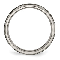 Load image into Gallery viewer, Chisel Titanium Polished Flame Laser Design 8mm Band
