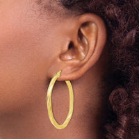 Load image into Gallery viewer, 10K Twisted Hinged Hoop Earrings
