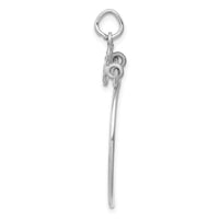 Load image into Gallery viewer, 14k White Gold Heart Charm Holder
