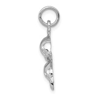 Load image into Gallery viewer, 14k White Gold Dolphin Charm
