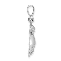 Load image into Gallery viewer, 14k White Gold Dolphin Charm
