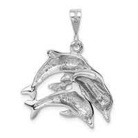 Load image into Gallery viewer, 14k White Gold Dolphin Charm
