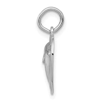 Load image into Gallery viewer, 14k White Gold Dolphin in Heart Charm
