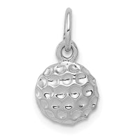 Load image into Gallery viewer, 14k White Gold Golf Ball Charm

