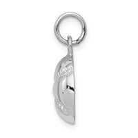 Load image into Gallery viewer, 14k White Gold Baseball Charm
