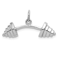 Load image into Gallery viewer, 14k White Gold Barbell Charm
