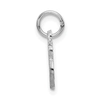 Load image into Gallery viewer, 14KW White Gold Casted Script Letter B Initial Charm
