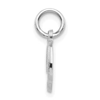 Load image into Gallery viewer, 14KW White Gold Casted Script Letter D Initial Charm
