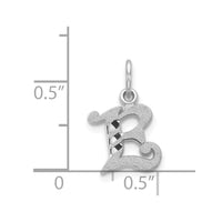 Load image into Gallery viewer, 14KW Diamond-cut Letter E Initial Charm
