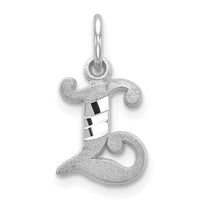 Load image into Gallery viewer, 14KW Diamond-cut Letter L Initial Charm
