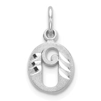 Load image into Gallery viewer, 14KW Diamond-cut Letter O Initial Charm
