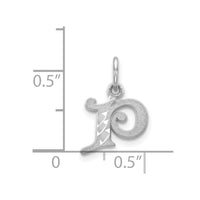 Load image into Gallery viewer, 14KW Diamond-cut Letter P Initial Charm
