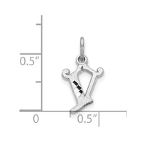 Load image into Gallery viewer, 14KW Diamond-cut Letter V Initial Charm
